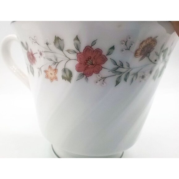 Teacup Sheffield Bouquet Fine China Footed Porcelain Japan 3.5 Inches Vintage - Picture 7 of 16